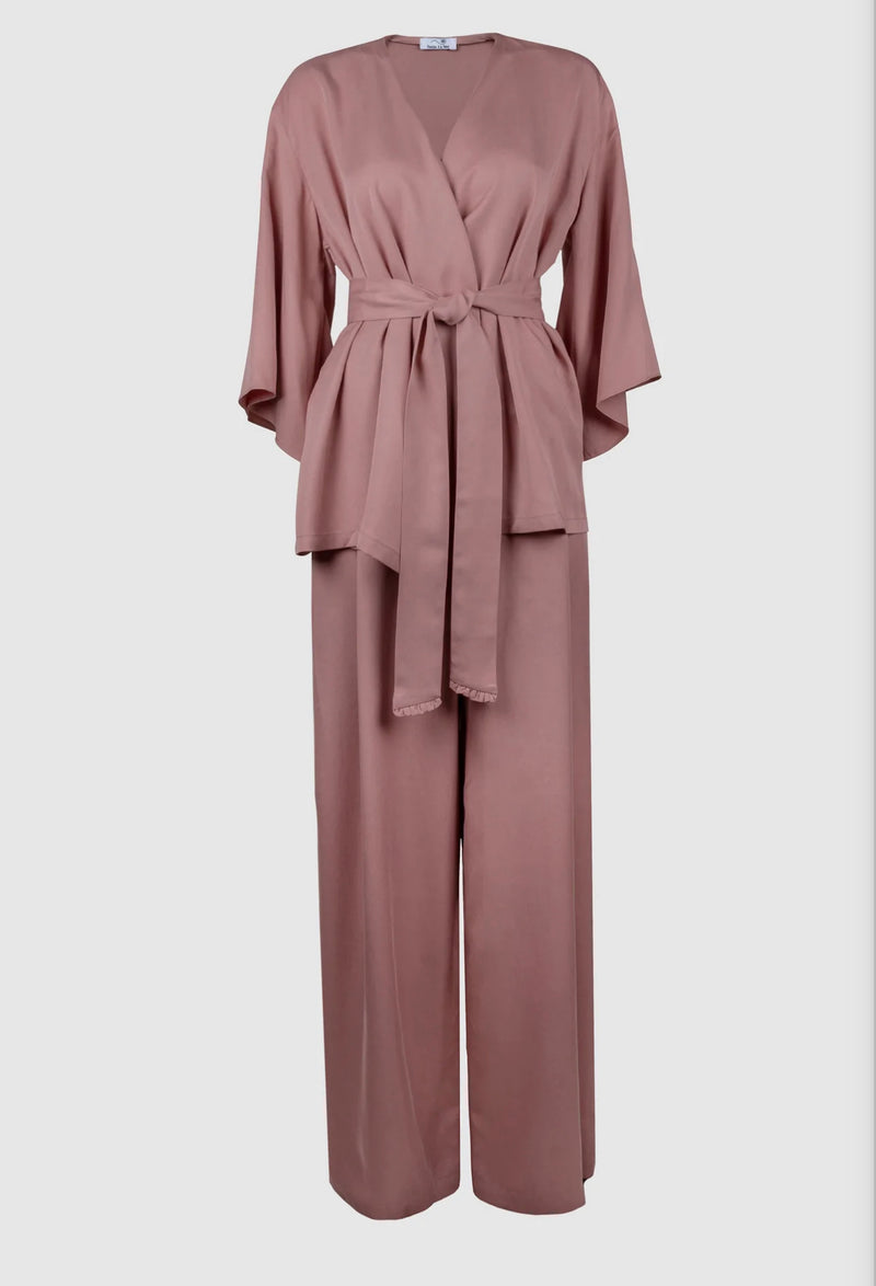 Sasha La Mer, Lækkert Loungewear kimono sæt, til kvinder, findes i flere farver