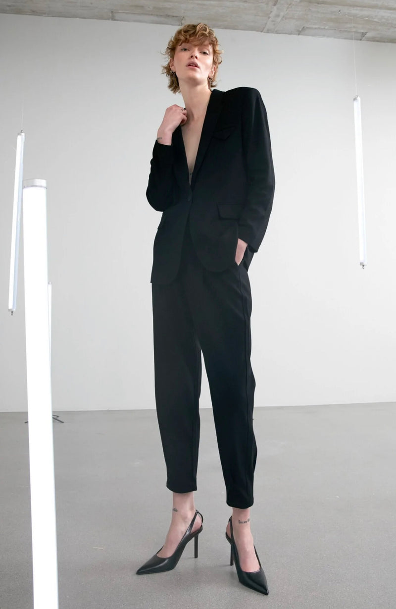 Copenhagen Muse – Bukser til kvinder, farve Black Solid, Flotte bukser findes i flere farver